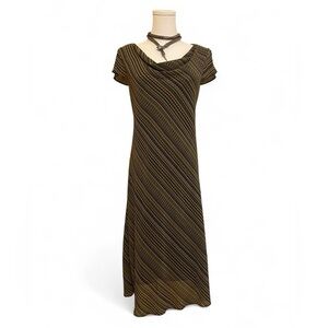 Vintage Y2K Cowl Neck Earthtone Dress